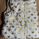 Gray Hearts Puffer Vest | 9-12 mo | Healthtex Baby