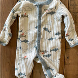 Sharks Button Up Pajama | newborn | Carter's