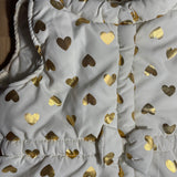 Gray Hearts Puffer Vest | 9-12 mo | Healthtex Baby