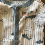 Sharks Button Up Pajama | newborn | Carter's