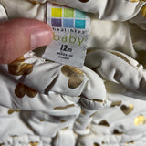 Gray Hearts Puffer Vest | 9-12 mo | Healthtex Baby