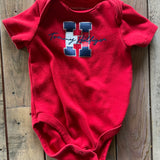 Red Short Sleeve Onesie | Tommy Hilfiger