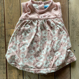 Pink Flowers Onesie Dress | Bon Bebe