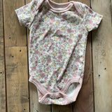 Dainty Flowers Short Sleeve Onesie