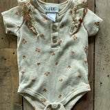 Flowers & Frills Short Sleeve Onesie | Nicole Miller