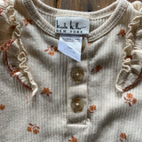 Flowers & Frills Short Sleeve Onesie | Nicole Miller