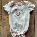 Love My Mommy Short Sleeve Onesie | Le Top Eifel