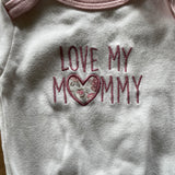 Love My Mommy Short Sleeve Onesie | Le Top Eifel