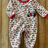 Fire Truck Zip Up Pajama | 3-6 mo | Duck Duck Goose