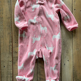 Fleece Unicorn Zip Up Pajama | Carter's
