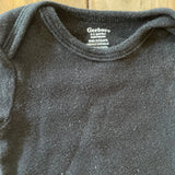 Black Onesie | 0-3 mo | Gerber