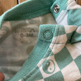 Millenial Checkered Romper | 0-3 mo | Garanimals