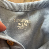 Baby Blue Romper | 0-3 mo | Garanimals