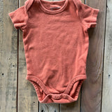 Burnt Orange Short Sleeve Onesie | Mac & Moon