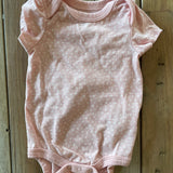 Pink Polkadot Onesie | 0-3 mo | Sterling Baby