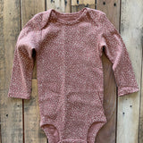 Pink Flowers Long Sleeve Onesie | Carter's