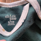 Emerald Green Long Sleeve Onesie | Chick Pea