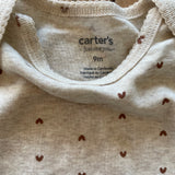Sandy Hearts Long Sleeve Onesie | Carter's