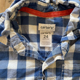 Short Sleeve Plaid Button Up | Carter's