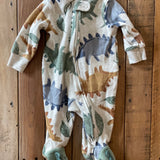 Dino Zip Up Pajama | 0-3 mo | Carter's
