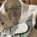 Dino Zip Up Pajama | 0-3 mo | Carter's