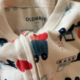 Truck Zip Up Pajama | 0-3 mo | Old Navy